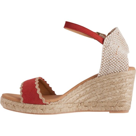 NEW PASEART ESPADRILLES Made in Spain Wedge Open-Toe Sandals - Suede 362sn - Picture 4 of 5